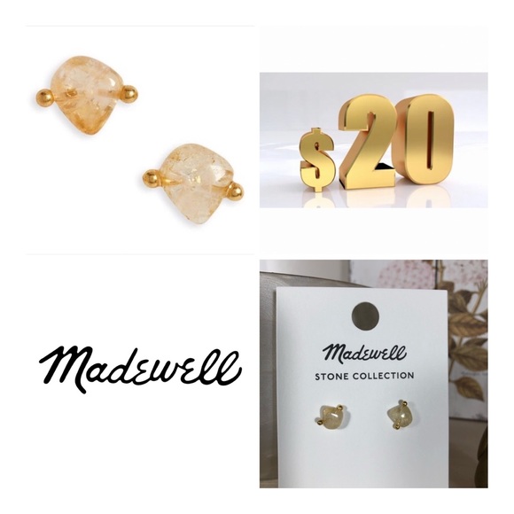 Madewell Jewelry - Madewell Stone Collection Citrine Stud Earrings